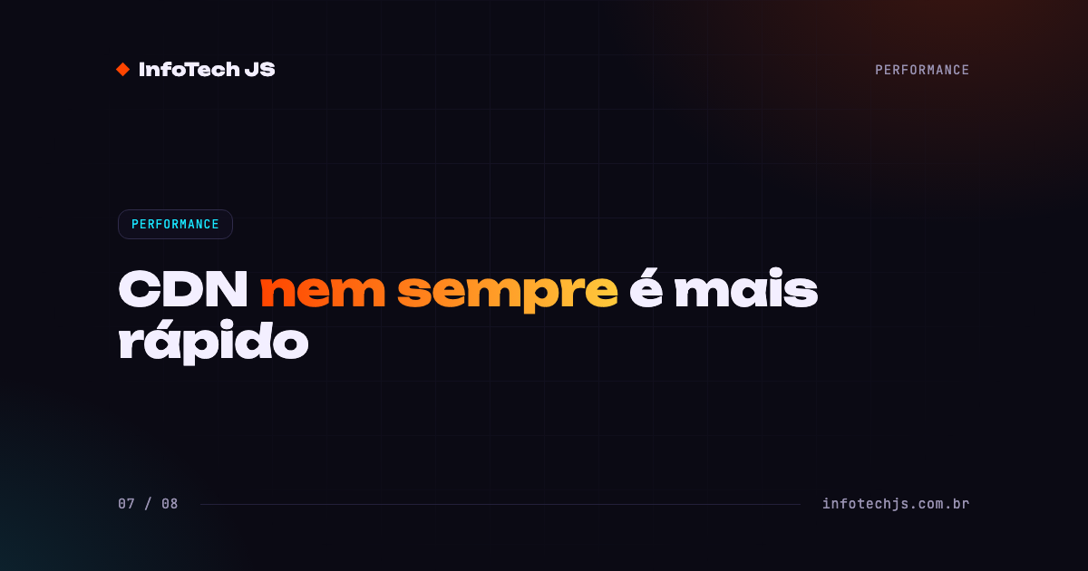 Capa: CDN nem sempre é mais rápido